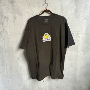 VANS Off the Wall Happy Face Mens Short Sleeved Tshirt - Black Size XX